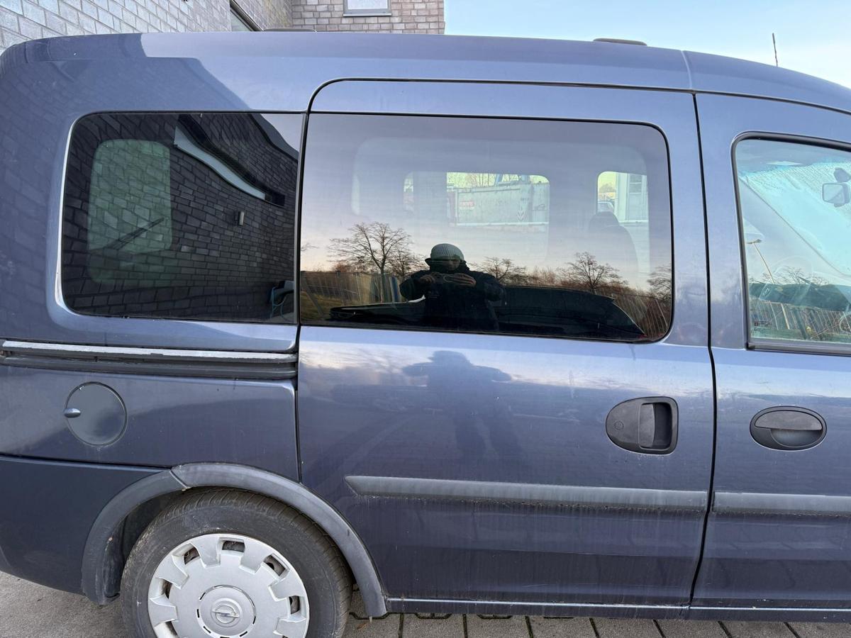Opel Combo C original Schiebet&uuml;r hinten rechts Z168 Metroblau Rohbau BJ06